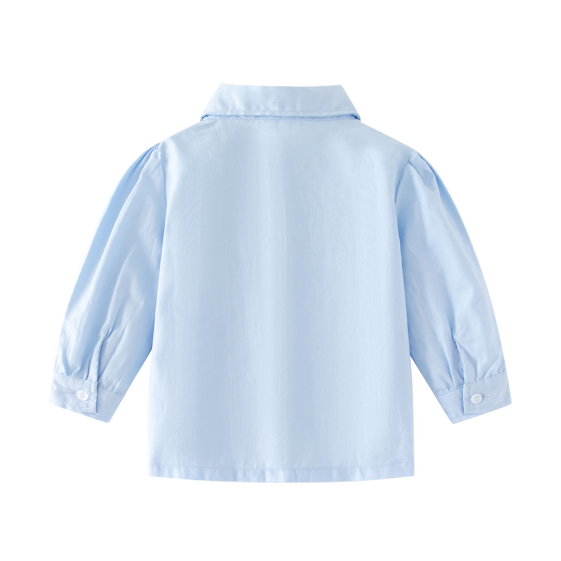 Cotton Shirt + College Style Knitted Sweater Undershirt Skirt