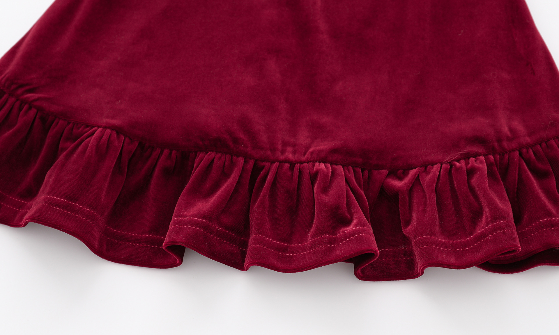 Deep Red Gold Velvet Tank Dress