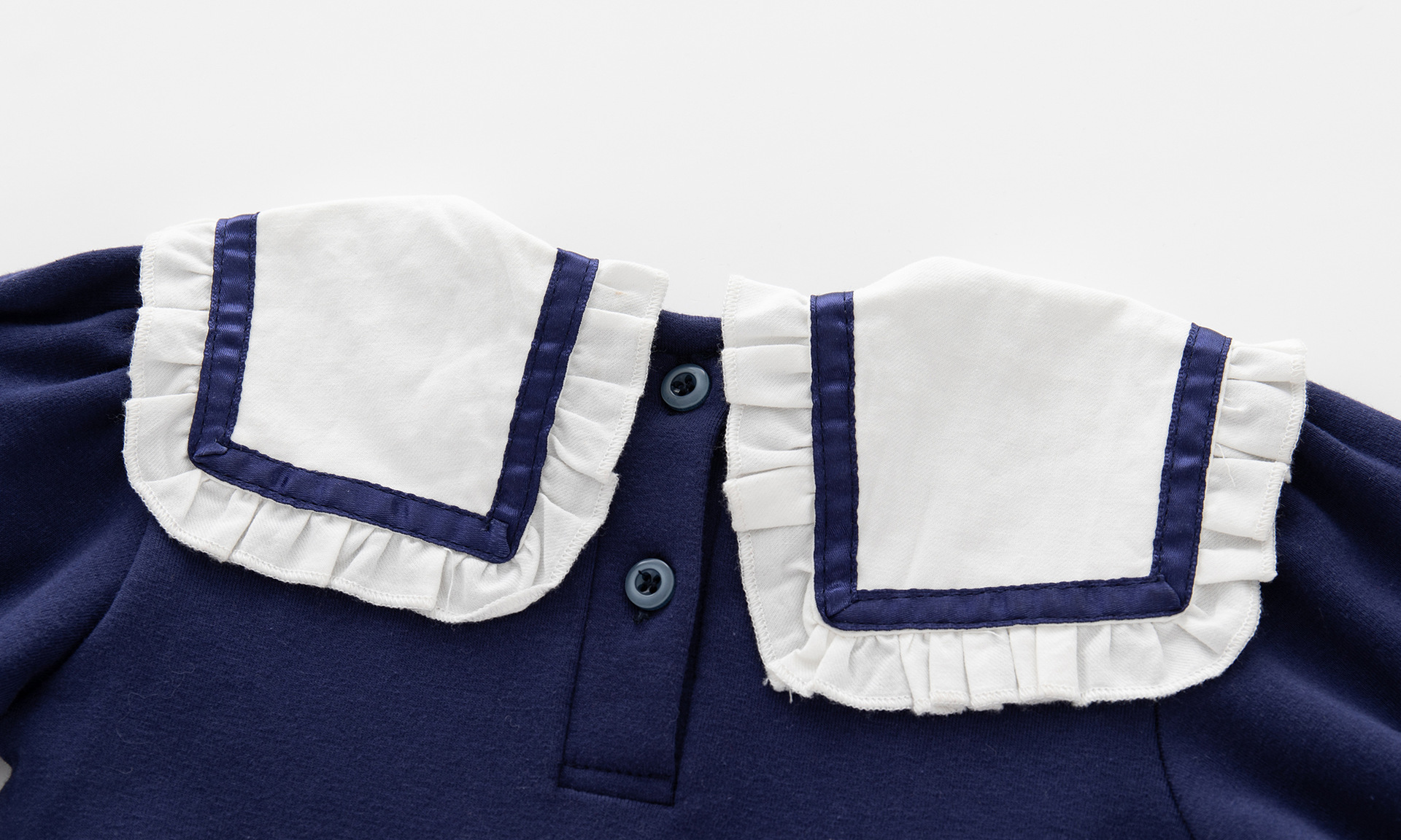 Deep Treasure Blue Lovely College Style Pleated Skirt