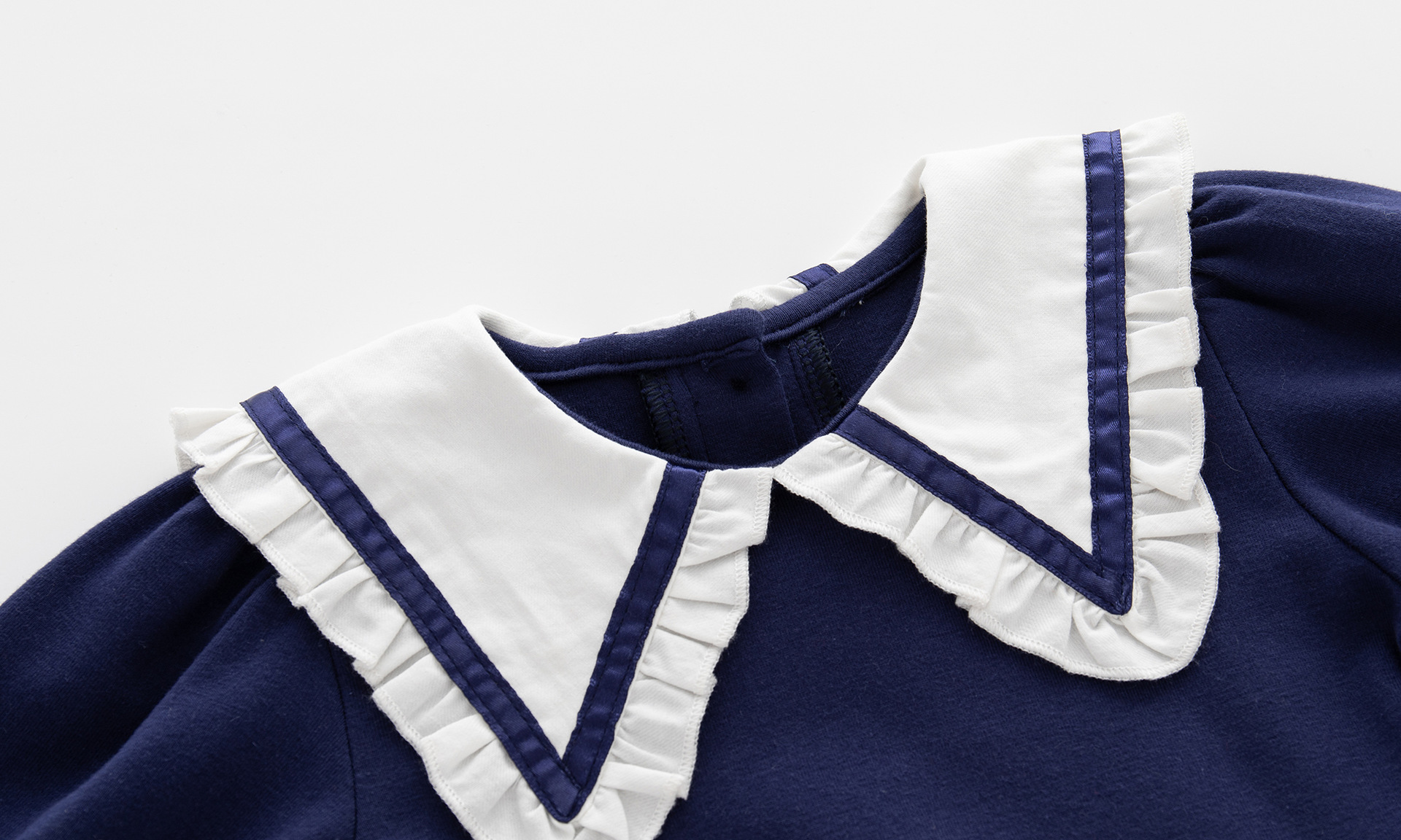 Deep Treasure Blue Lovely College Style Pleated Skirt