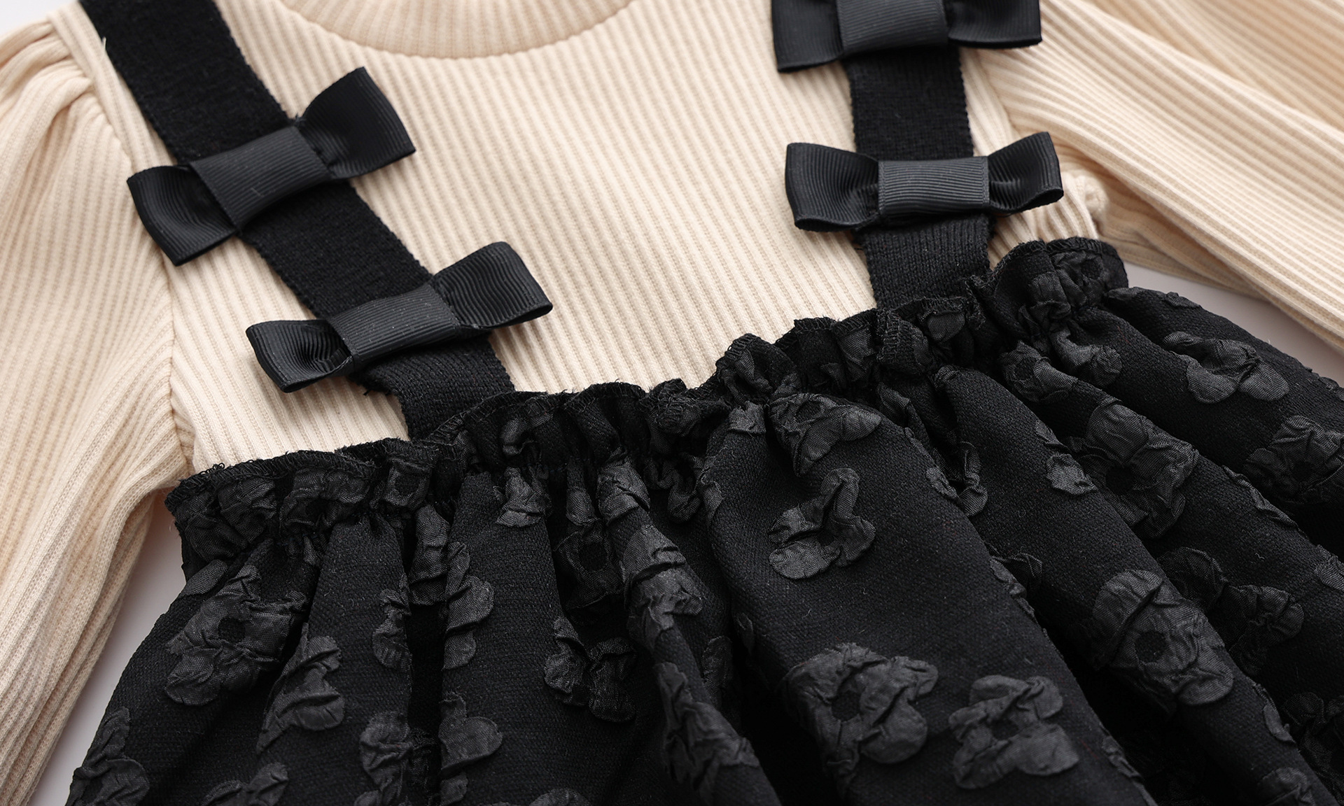 Long-Sleeved Straps Cute Lantern Dress