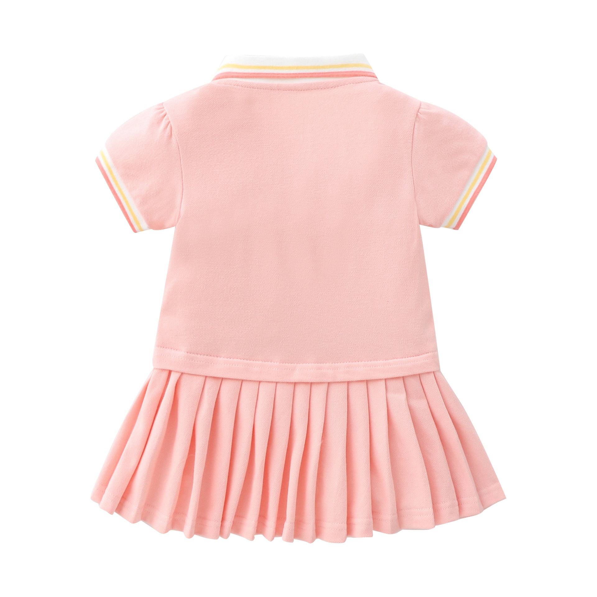 Pink Beaded Cotton Sports Wind Skirt