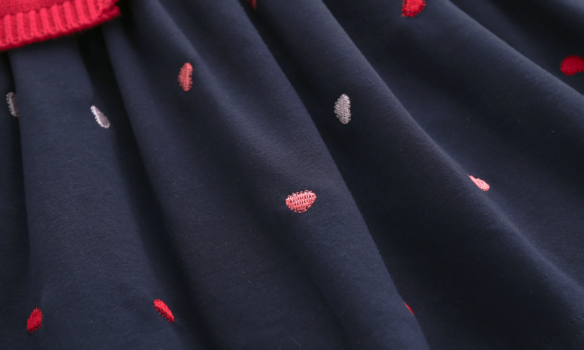 Red Girls' Knitted Skirt