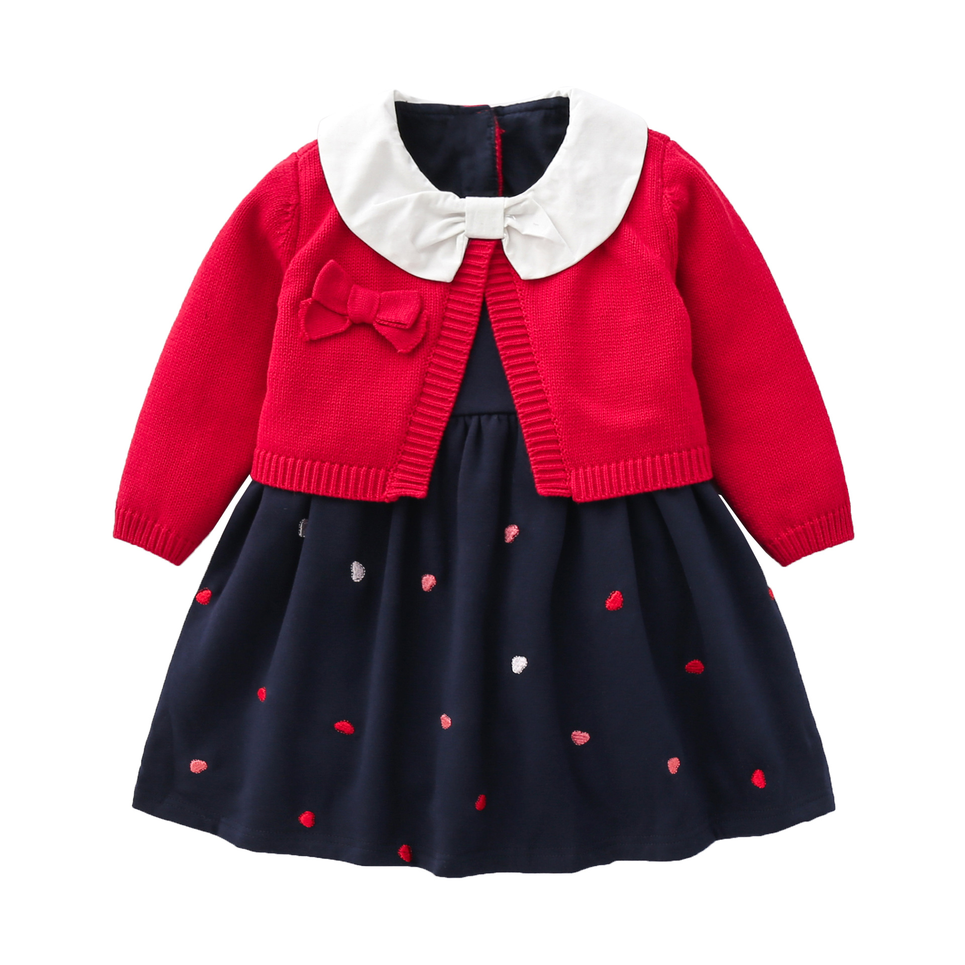 Red Girls' Knitted Skirt