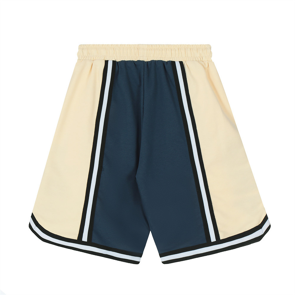 Collision Splicing Letter Embroidery Loose Shorts