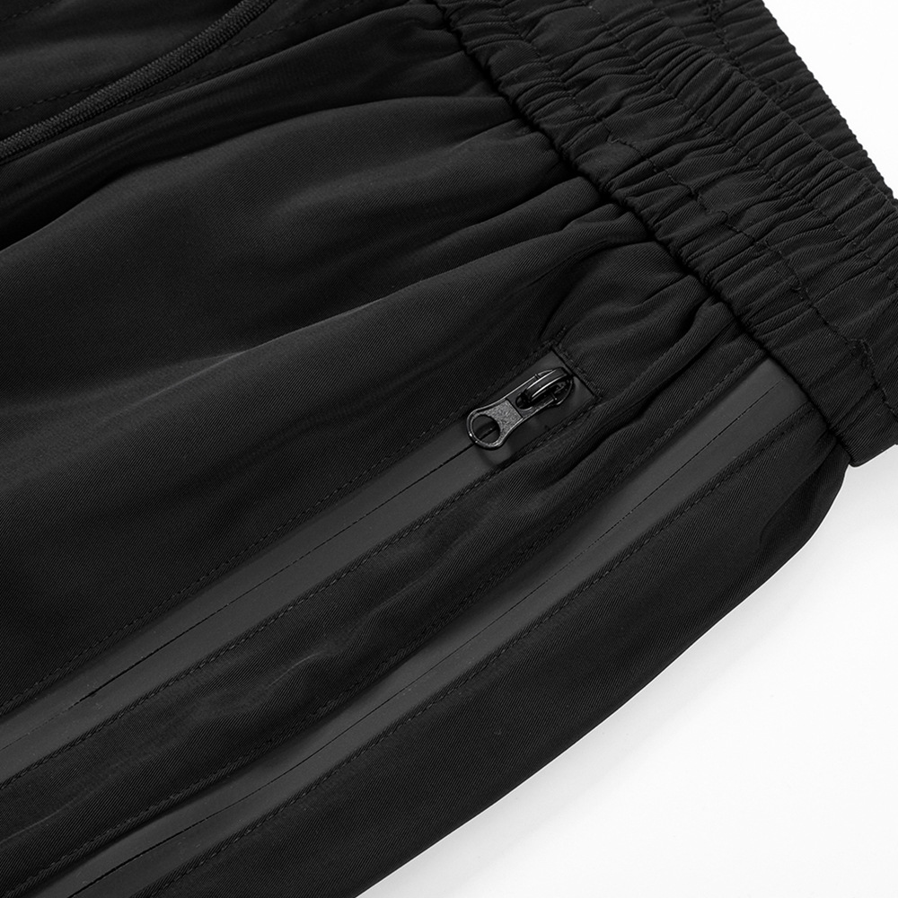 Functional Style Work Shorts With Zip Patchwork Pockets