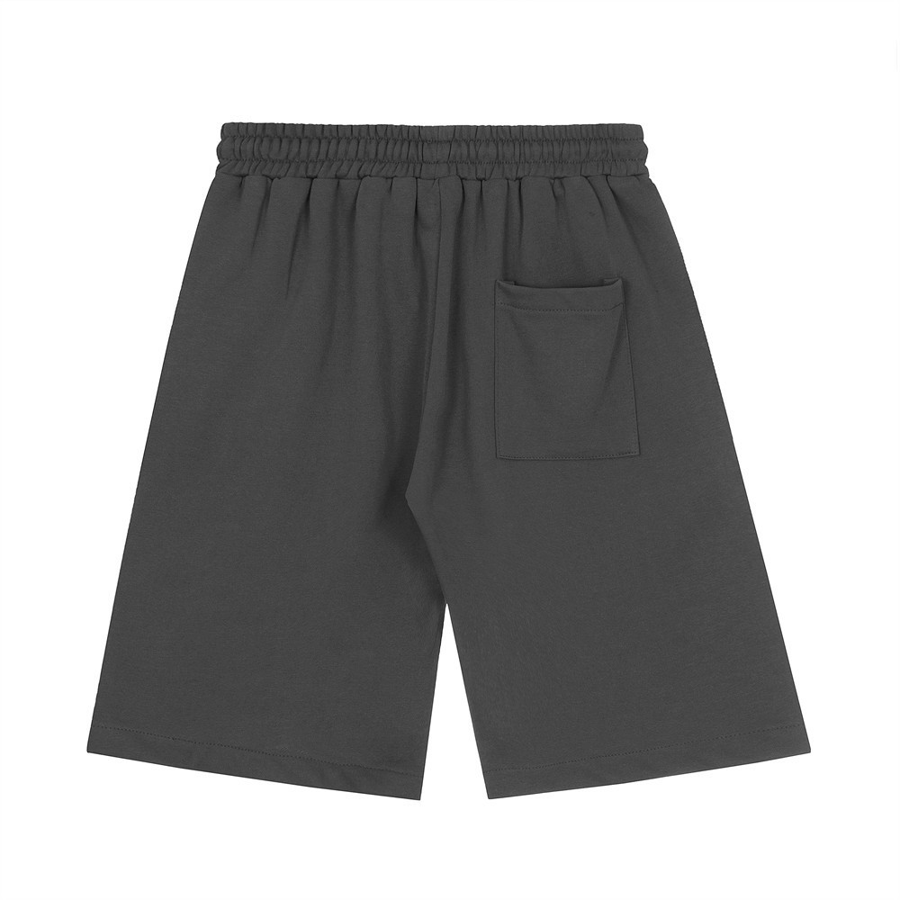 High Street Letter Embroidery Casual Straight Color Blocking Shorts
