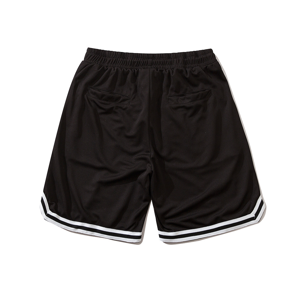 Letters Embroidery Stitching Casual Shorts