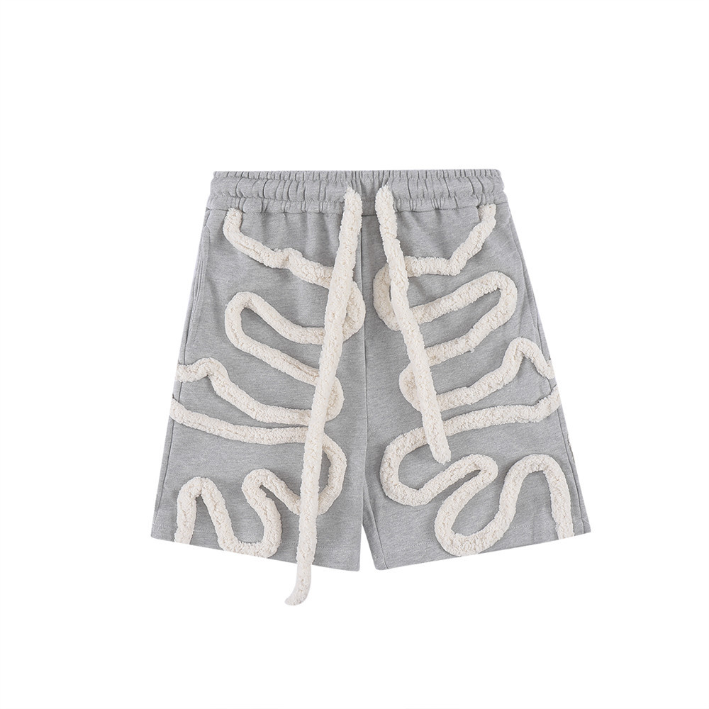 Line Flocked Shorts For Boys