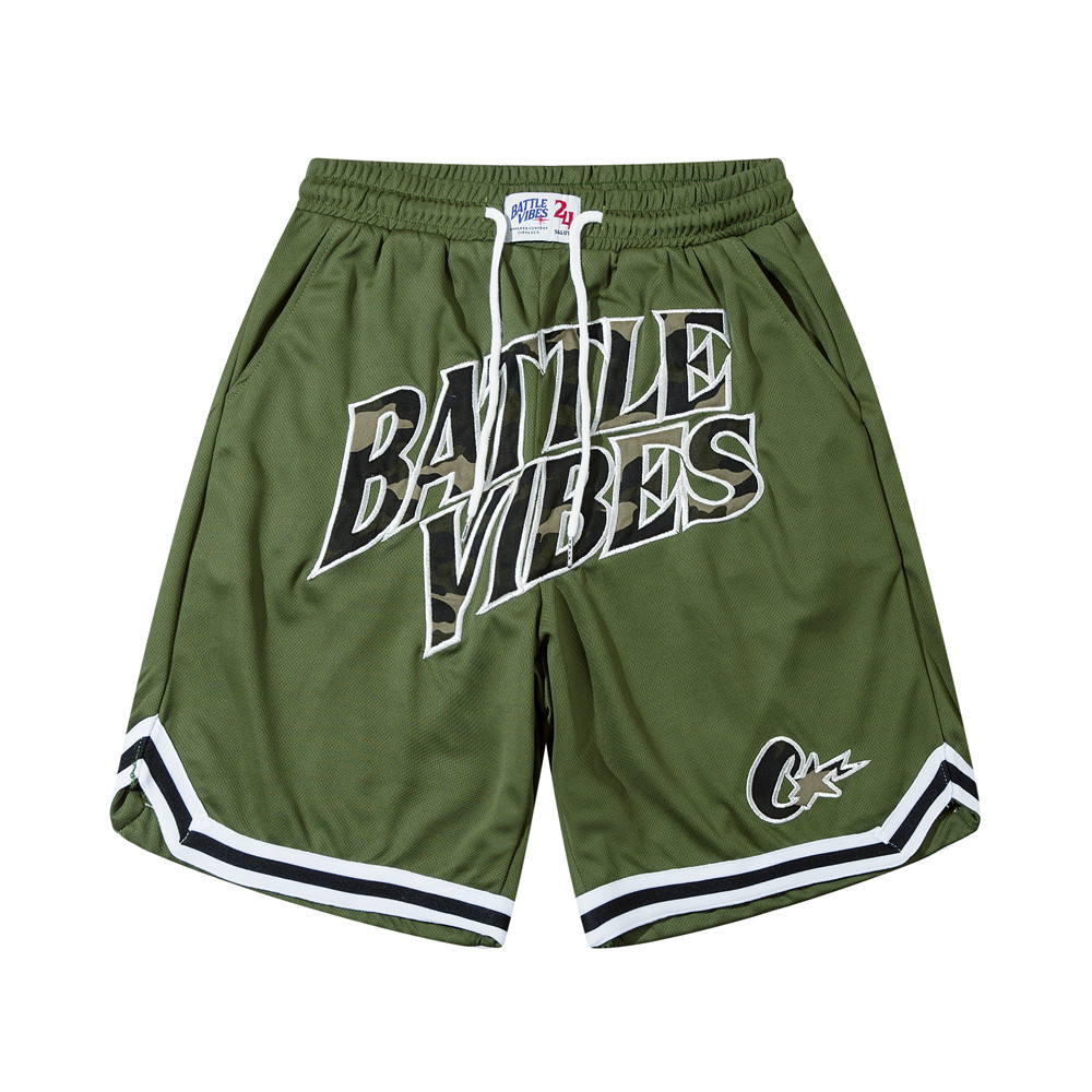 Patch Embroidered Letters Street Casual Sports Shorts