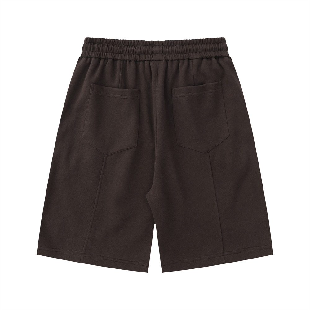 Pocketed Loose Sports Zip Patchwork Casual Shorts