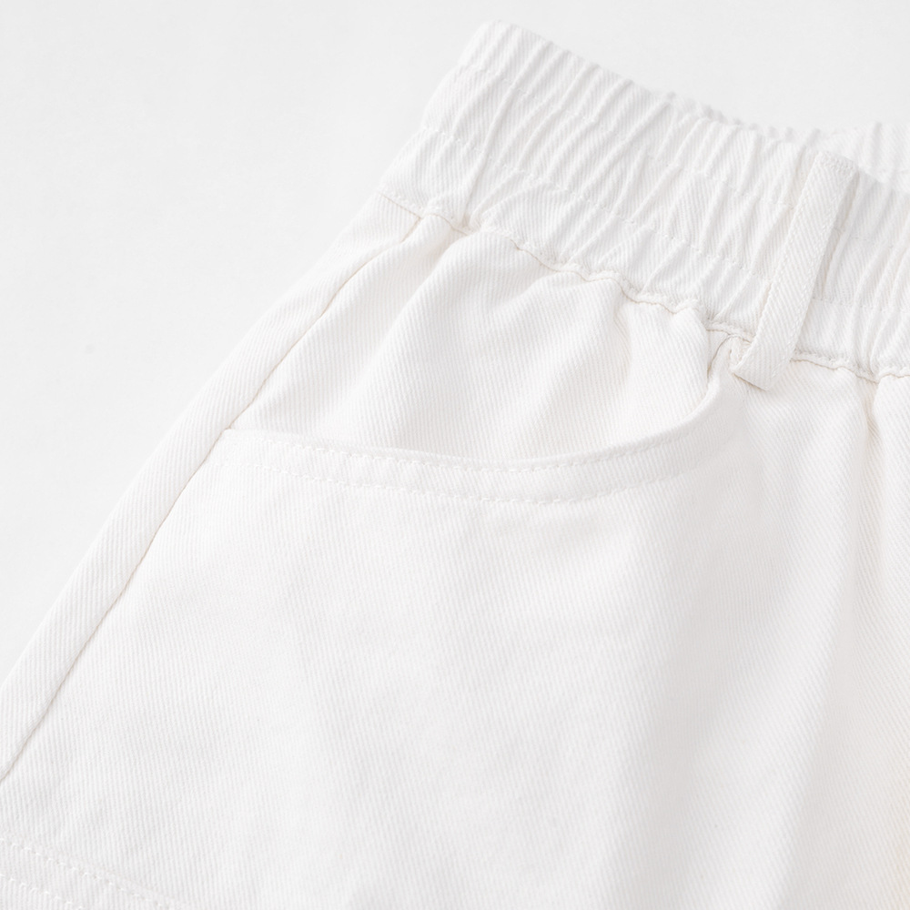 Solid Color Straight Multi-Pocket Work Sports Shorts