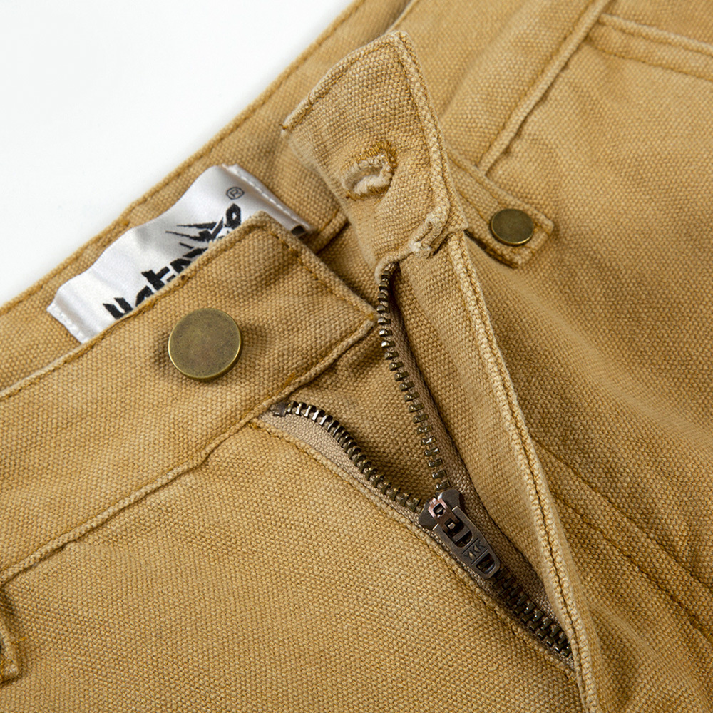 Splicing Casual Loose Wide Leg Hairline Cat Whiskers Denim Shorts