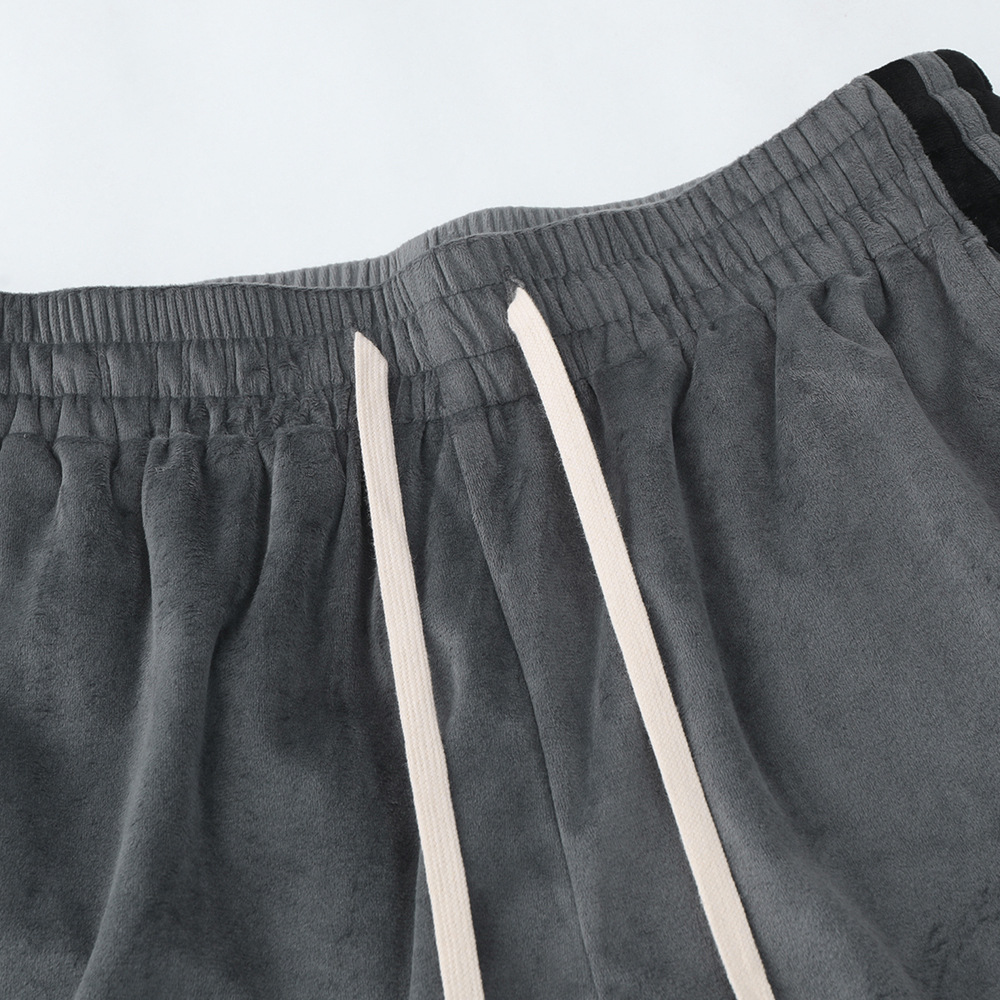 Splicing Row Button Slit Shorts