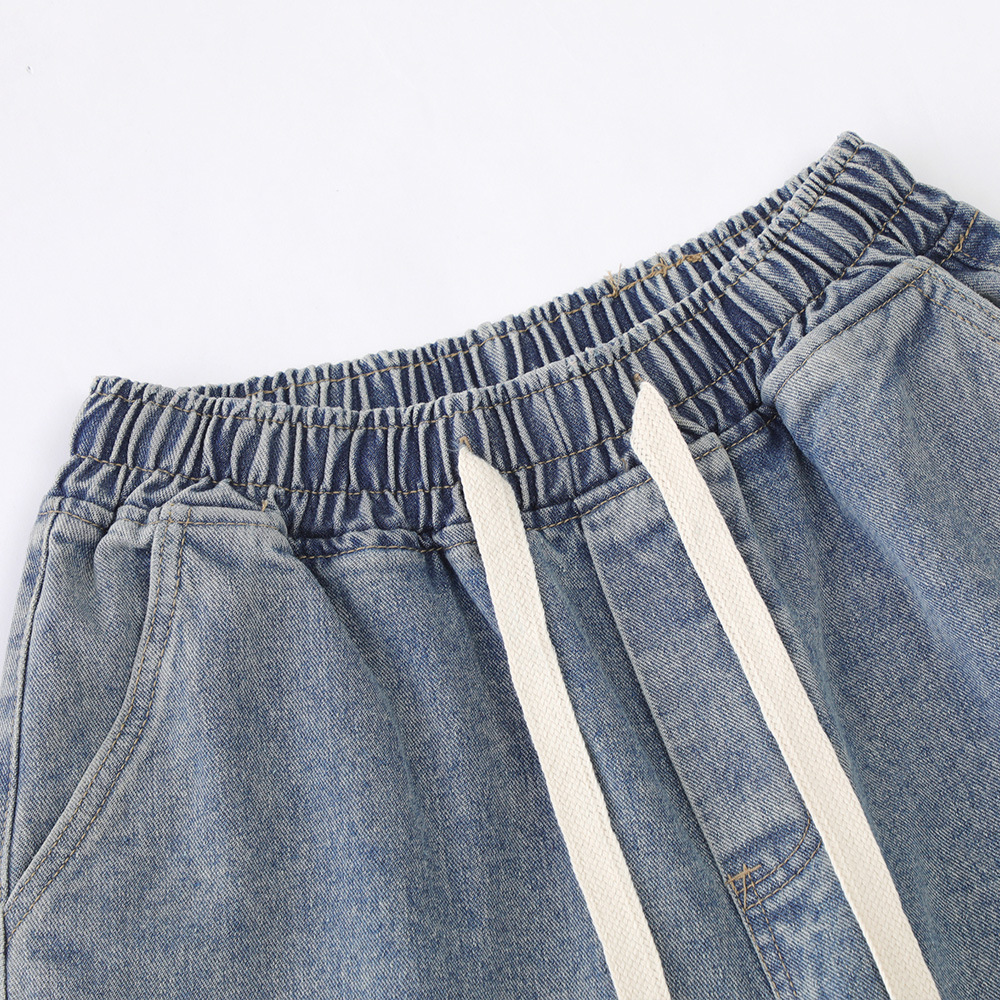 Star Cut Denim Shorts