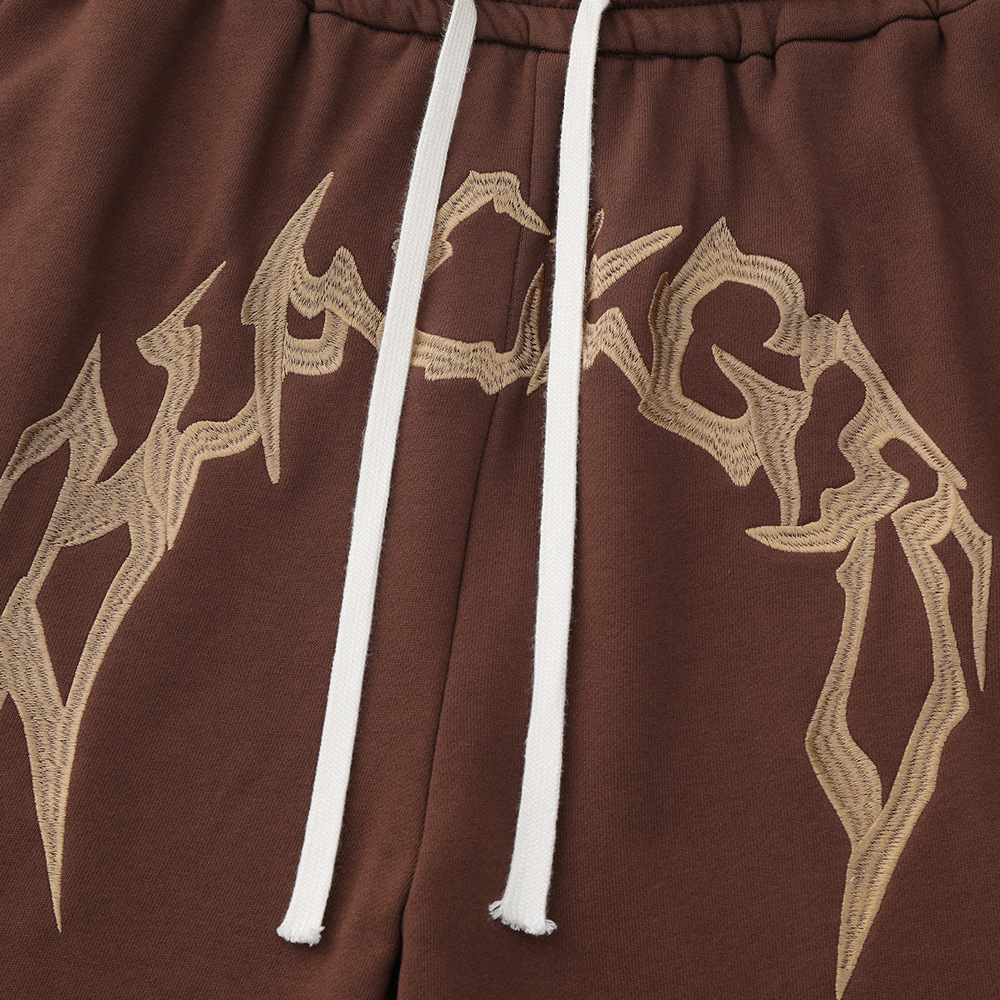 Street Embroidered Letters Casual Sports Shorts