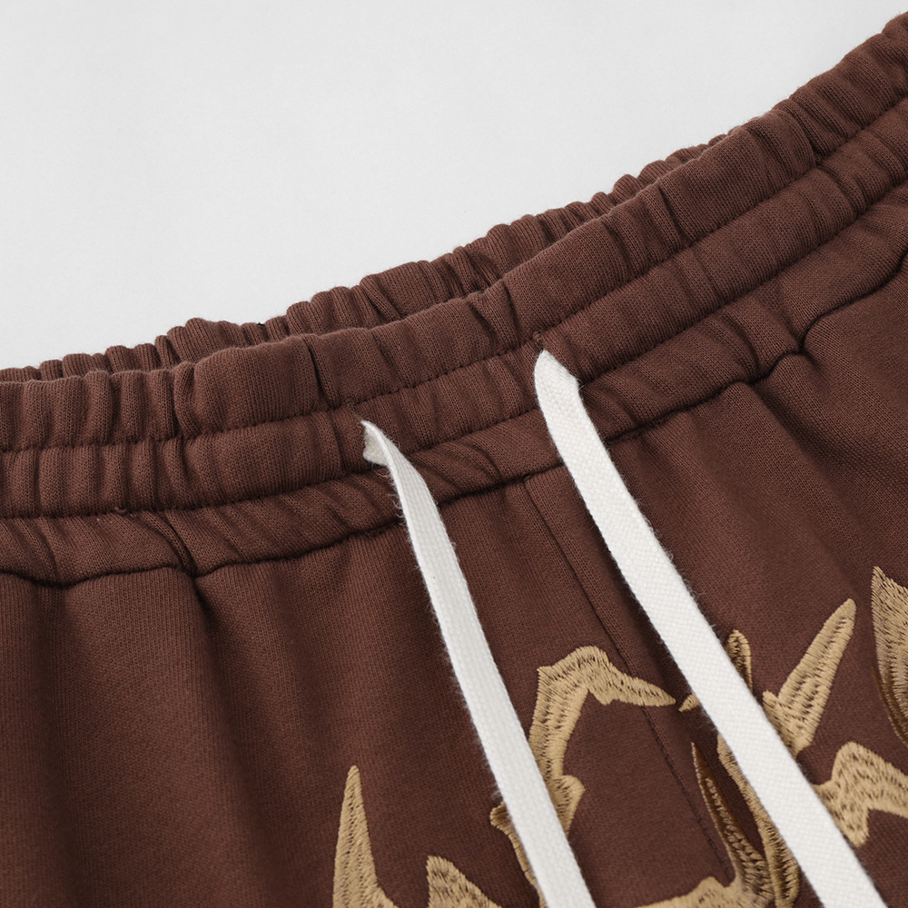 Street Embroidered Letters Casual Sports Shorts
