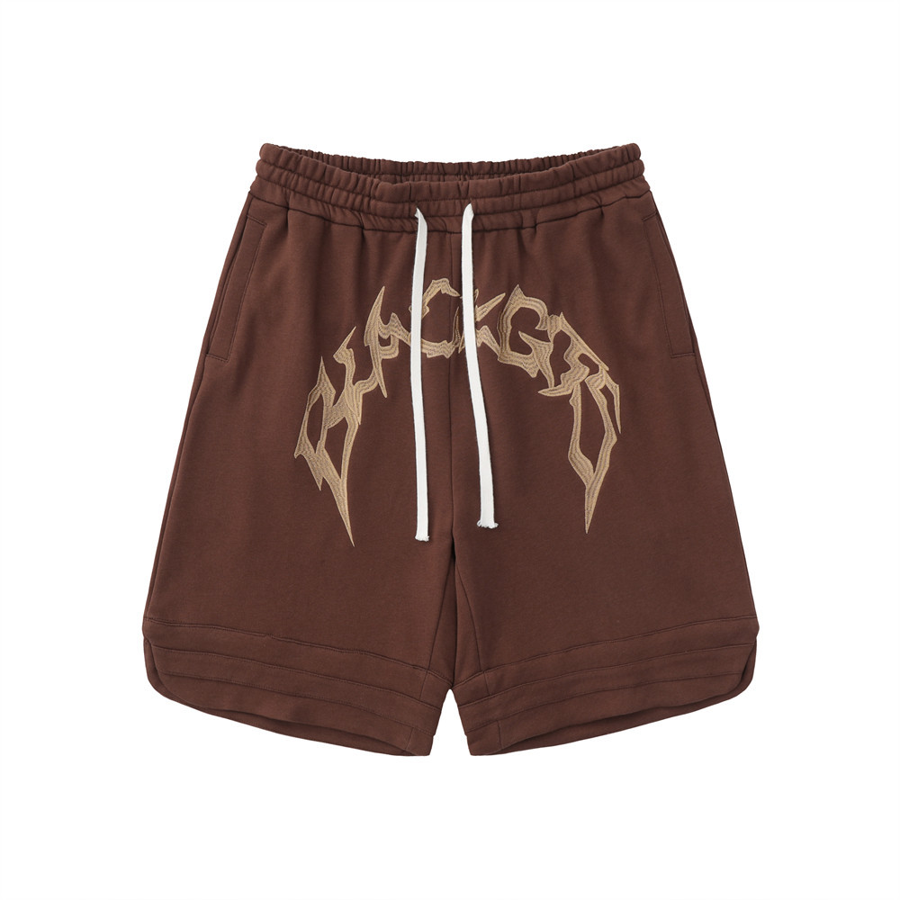Street Embroidered Letters Casual Sports Shorts