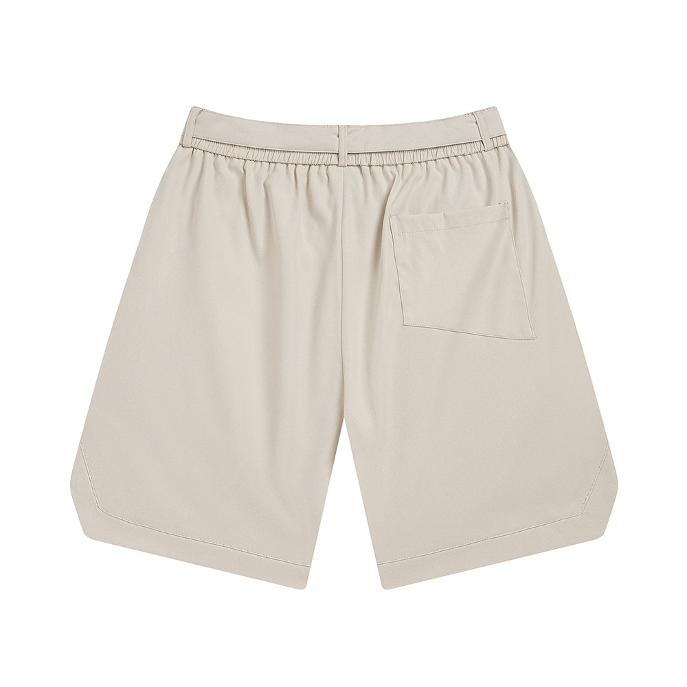 Street Loose Straight Elastic Waist Casual Splicing Sports Shorts
