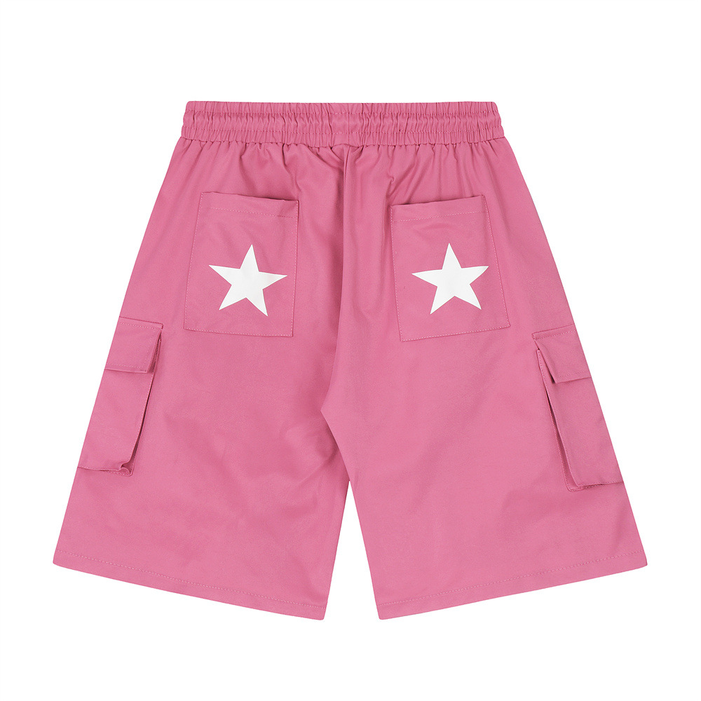 Trendy Pentagram Casual Loose Fit Wide Leg Casual Shorts