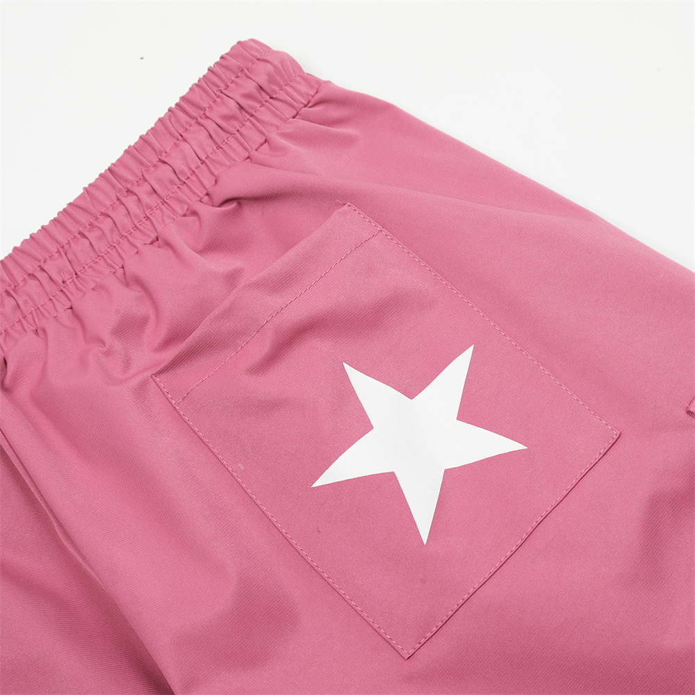 Trendy Pentagram Casual Loose Fit Wide Leg Casual Shorts