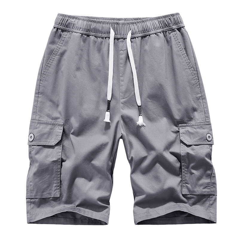 Work Shorts Men'S Large Size Cotton Casual Pants