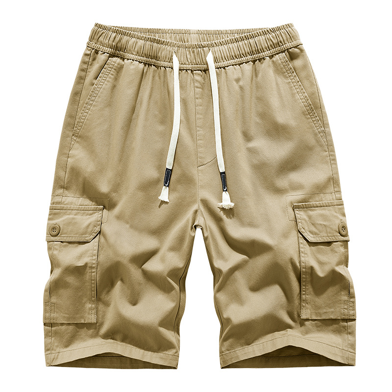 Work Shorts Men'S Large Size Cotton Casual Pants