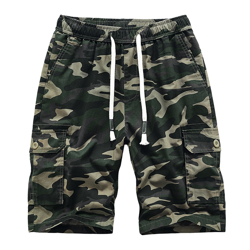 Work Shorts Men'S Large Size Cotton Casual Pants