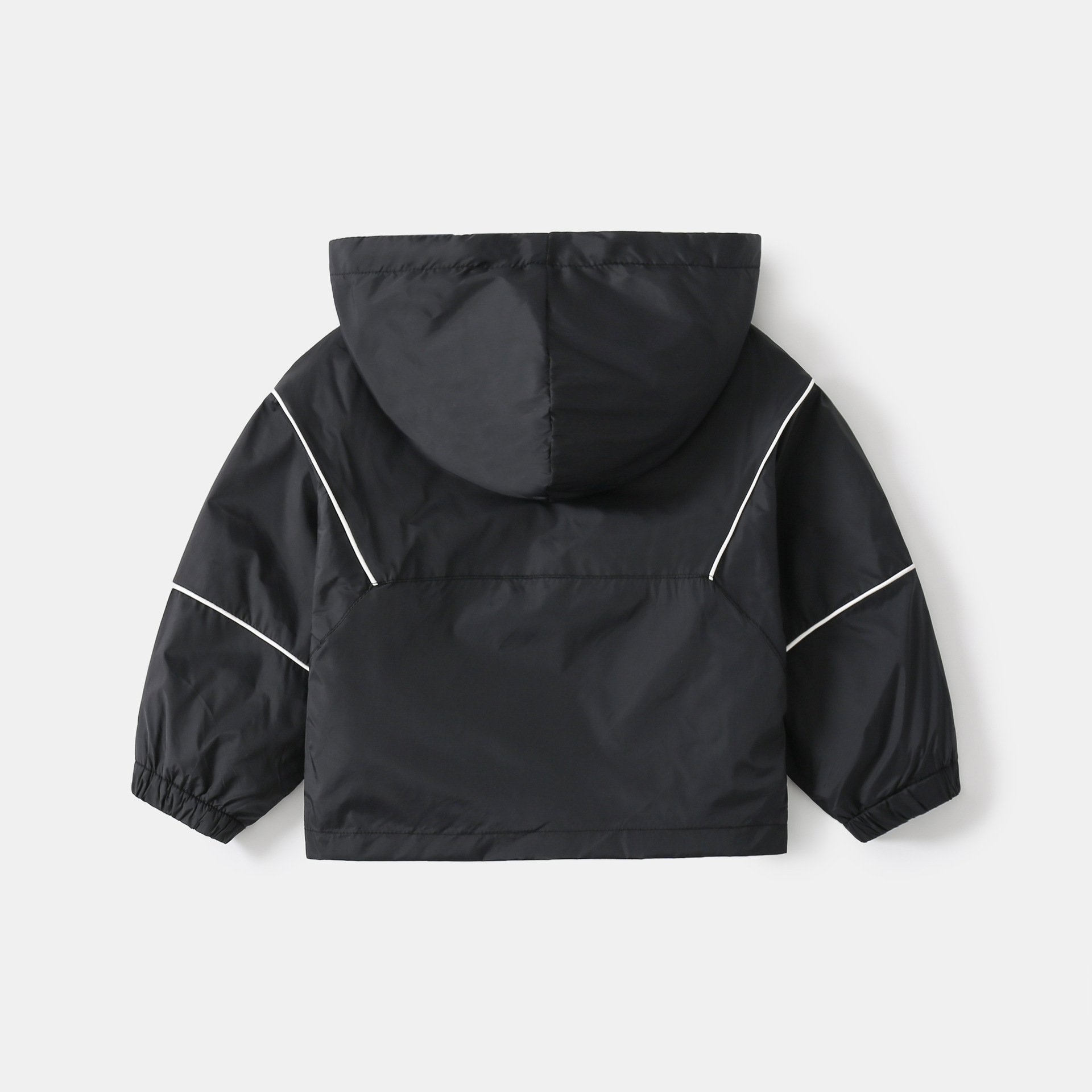 Boys' Round Neck Rushing Zipper Cotton Jacket