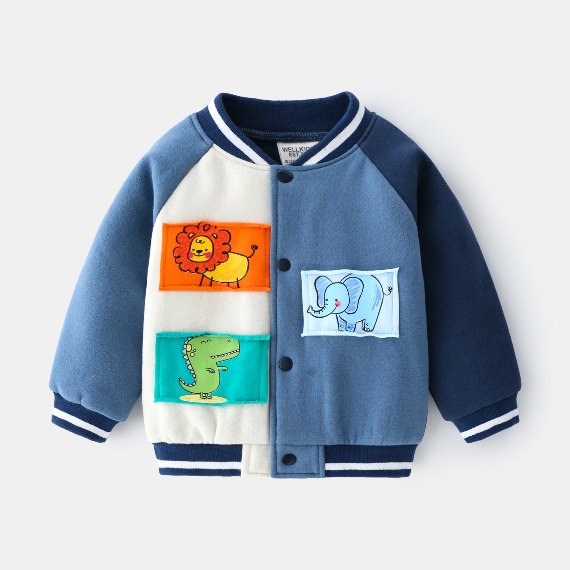 Fleece Boys Long-Sleeved Casual Jacket