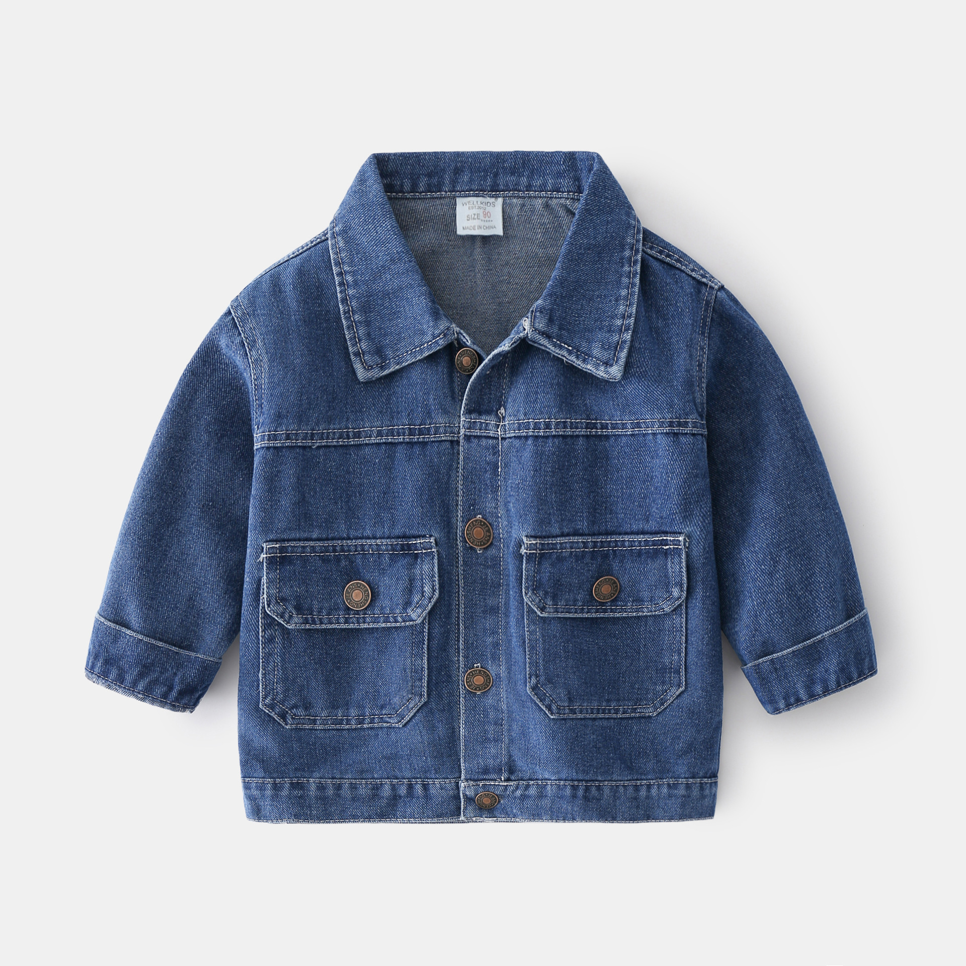 Not Hooded Korean Version Of Casual Denim Jacket