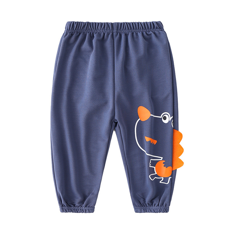 Boys' Small Dinosaur Cartoon Pattern Pants