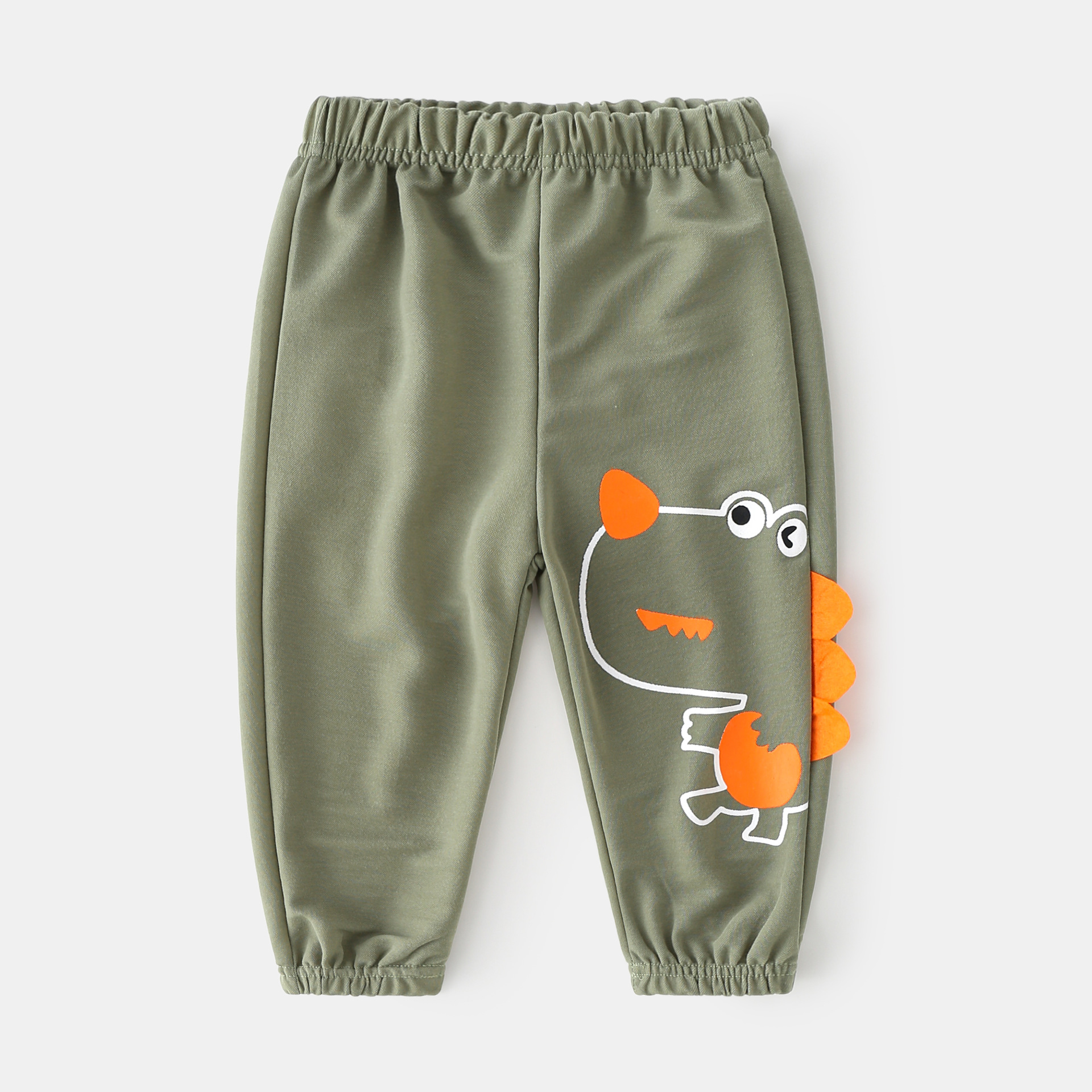 Boys' Small Dinosaur Cartoon Pattern Pants