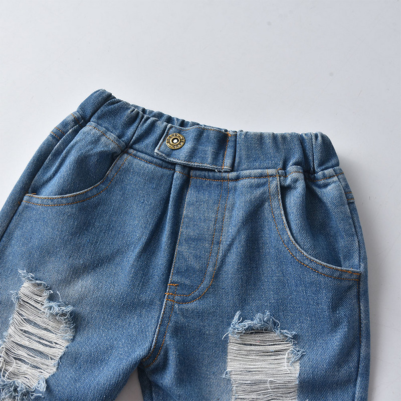 Children'S Fashion Hole Jeans