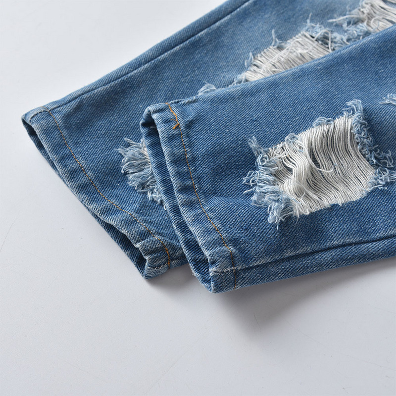 Children'S Fashion Hole Jeans