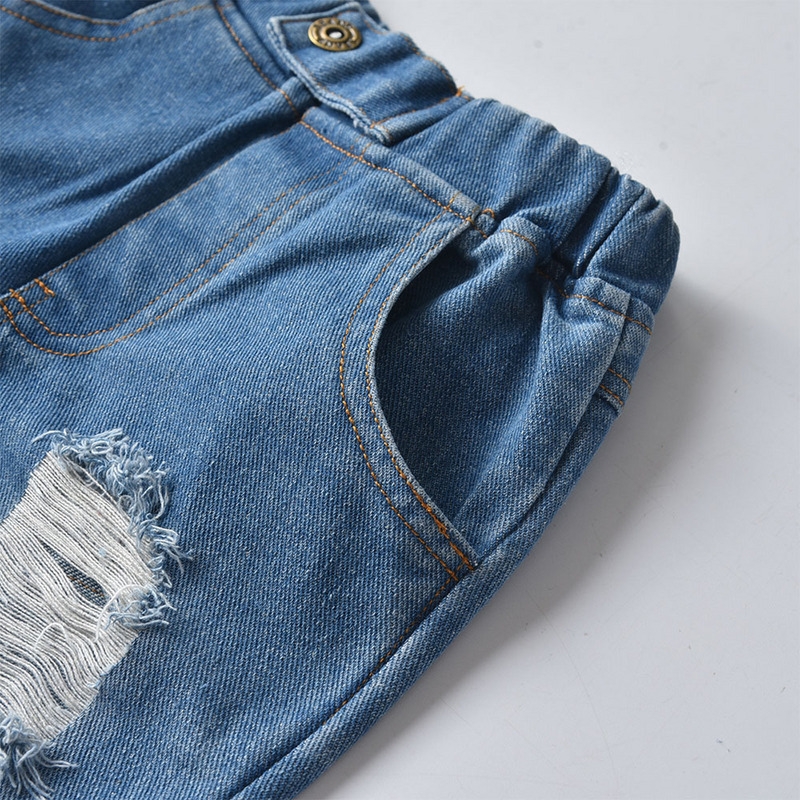 Children'S Fashion Hole Jeans