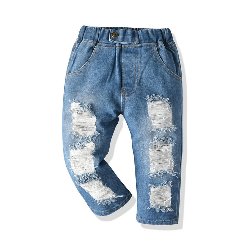 Children'S Fashion Hole Jeans