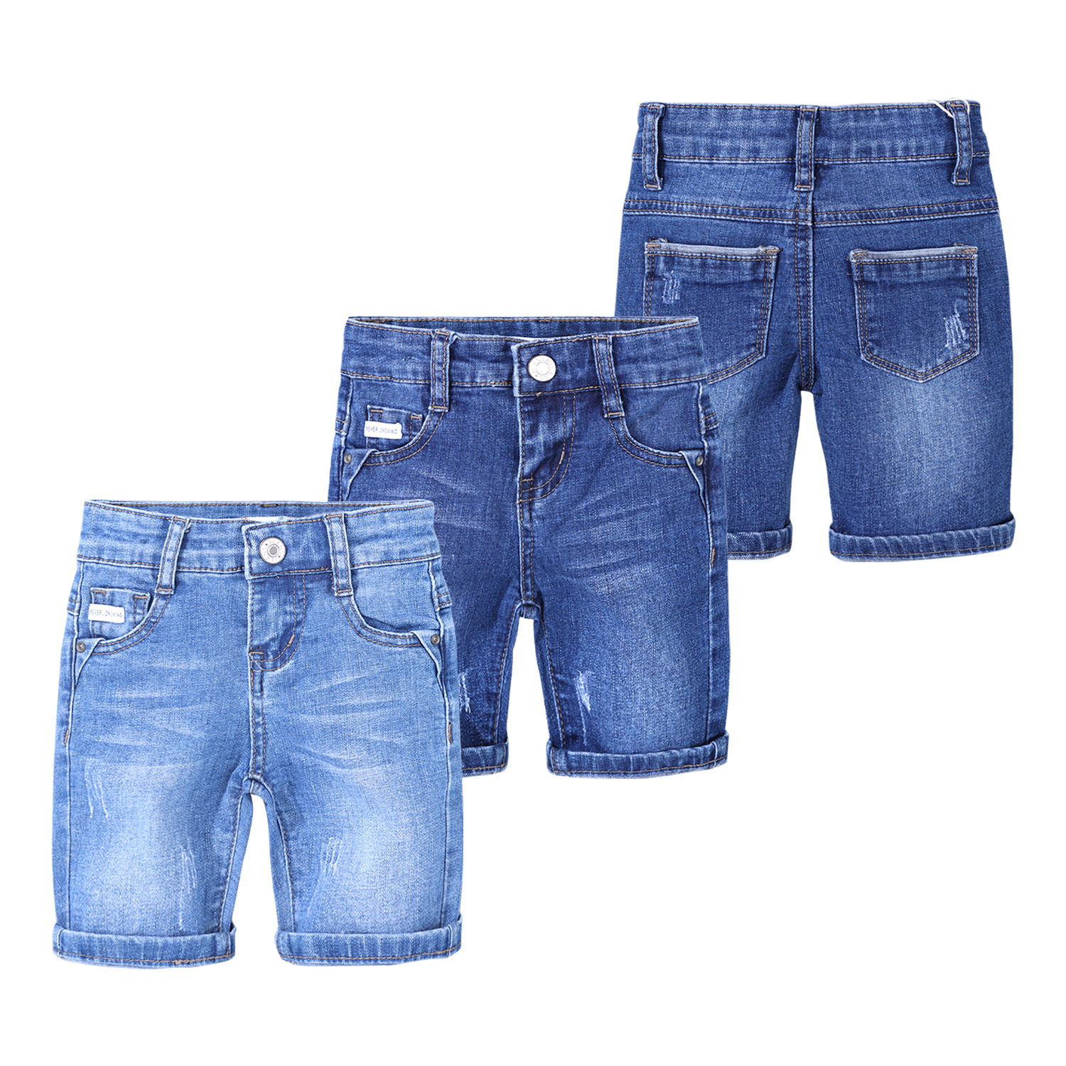 Pure Quality Stretch Design Denim Seven-Point Pants