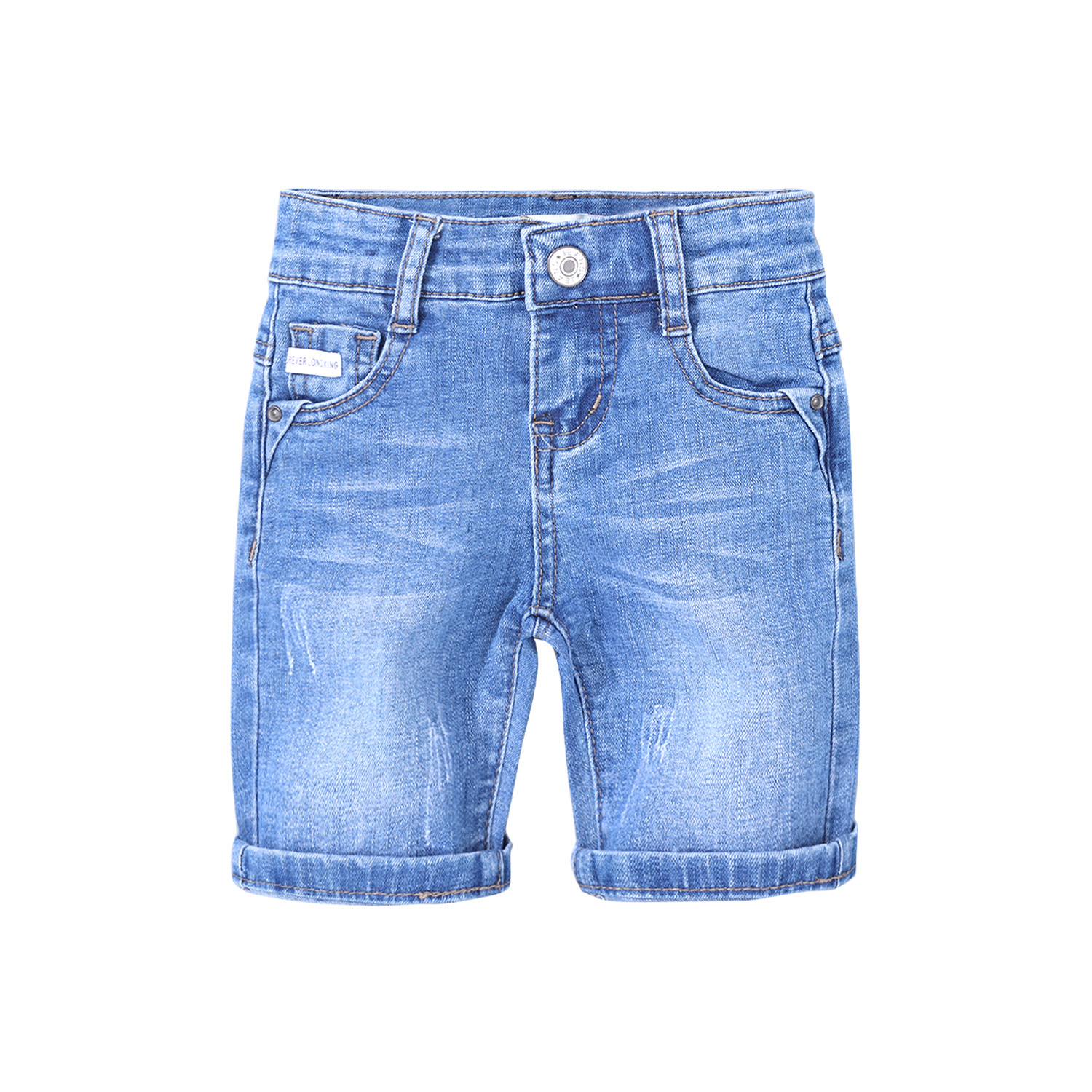 Pure Quality Stretch Design Denim Seven-Point Pants
