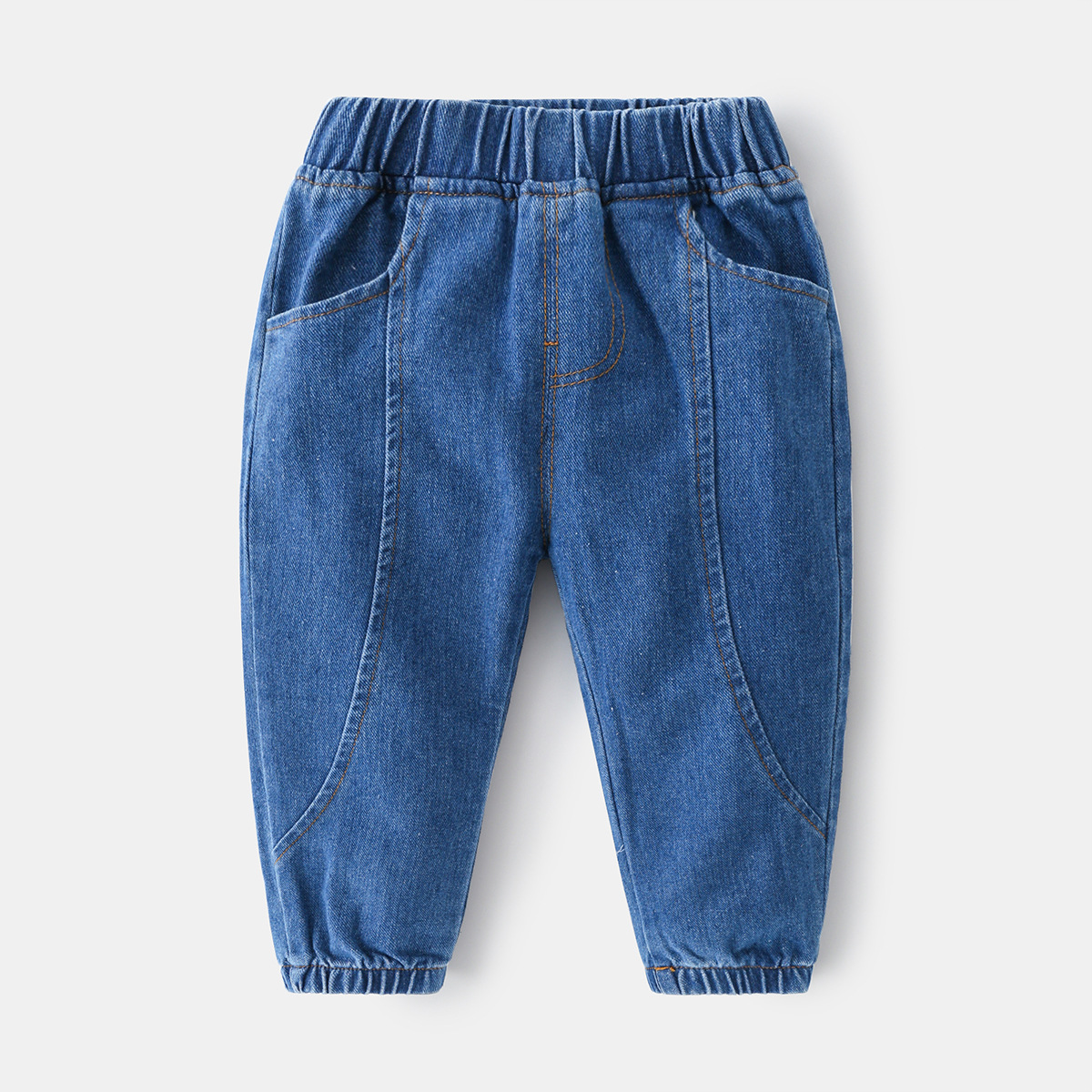 Soft Micro-Stretch Legging Mid-Waist Monochrome Denim Pants