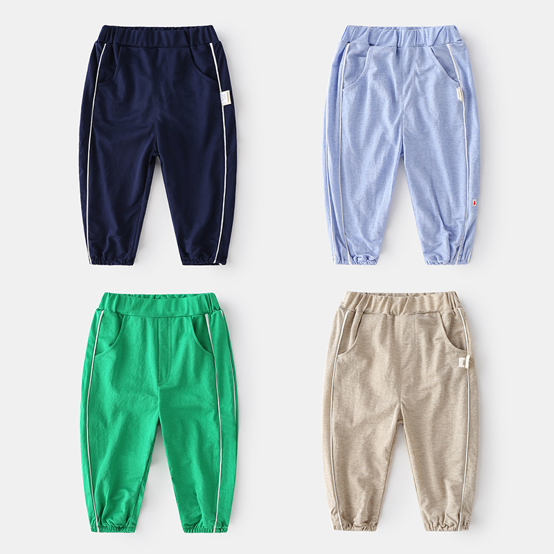 Breathable Small And Medium Children Sports Casual Pants