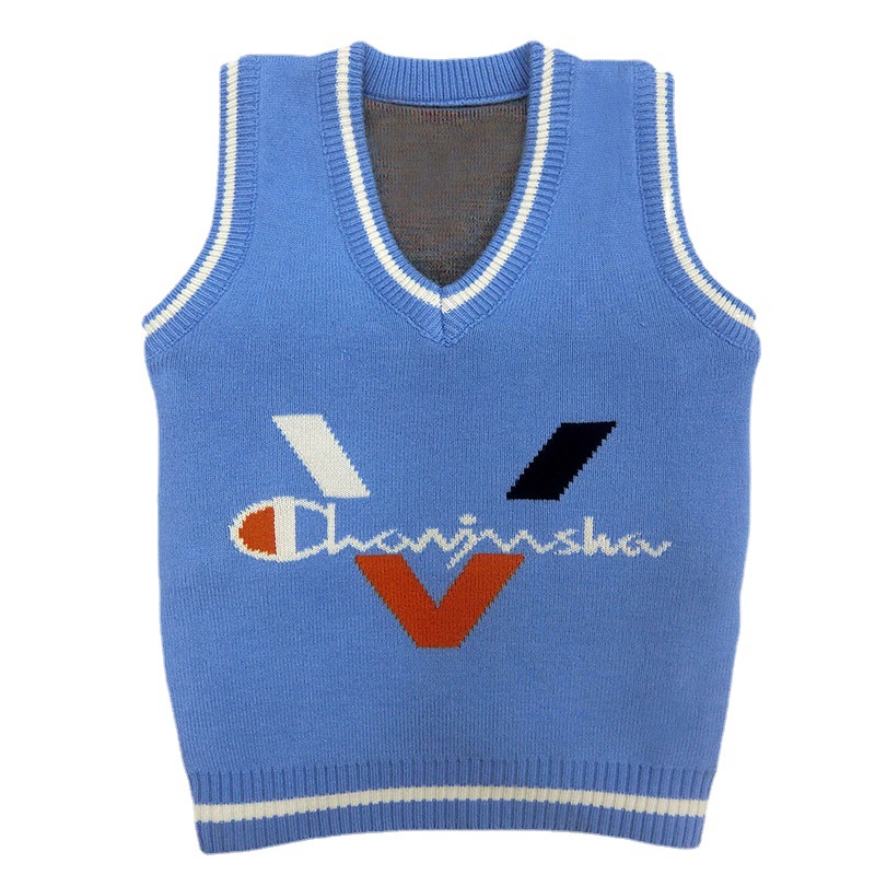 Children'S Sweater Set Head Thickened V-Neck