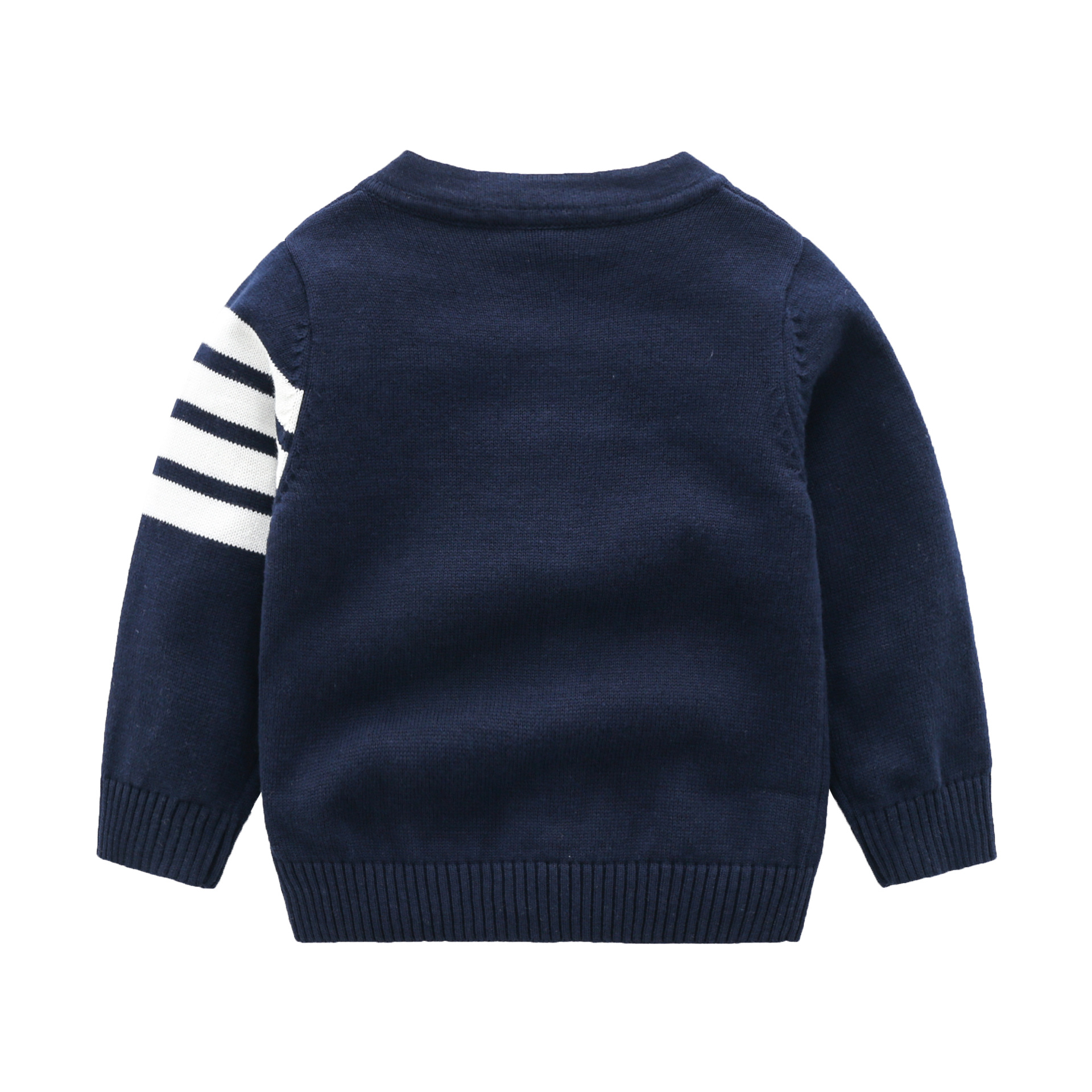 Cotton College Style Knitted Long-Sleeved Sweater Jacket