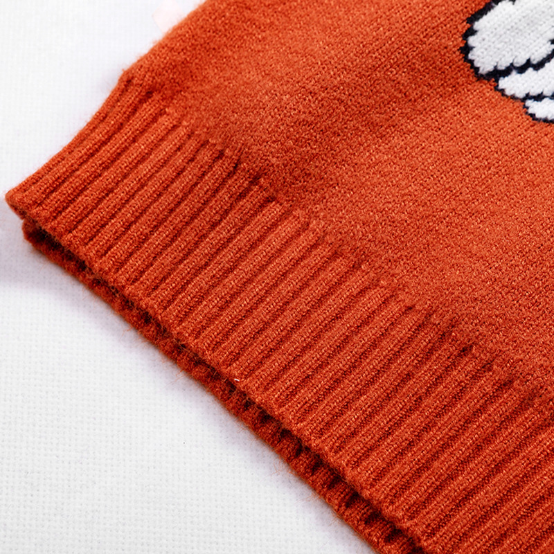 Round Neck Solid Color Sweater Undershirt For Boys