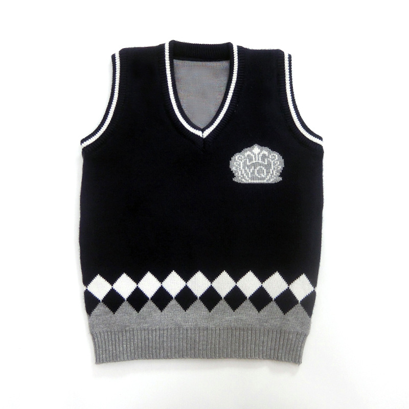 V-Neck Boys' Undershirt Thickened Warm Sweater