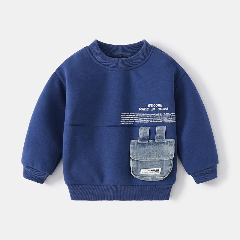 Autumn And Winter Boys' Padded Sweater