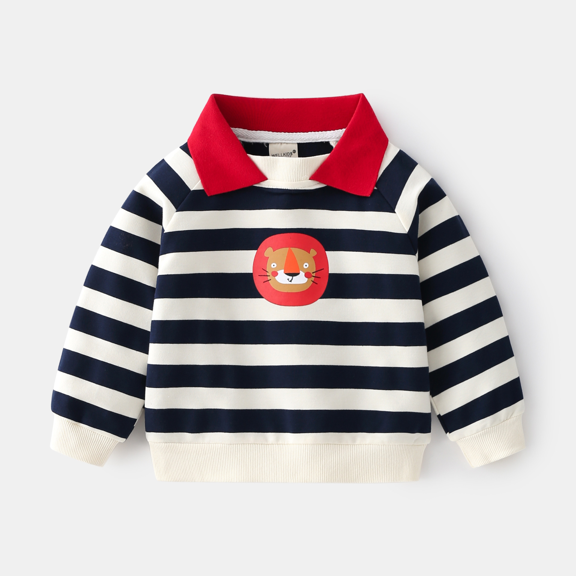 Fashion Casual Striped Boys' Sweatshirt
