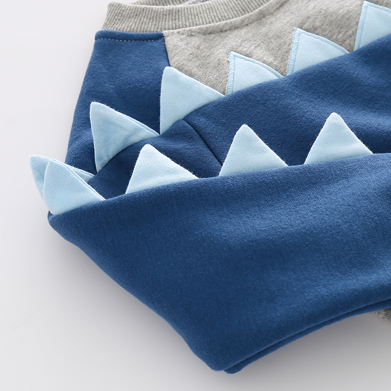 Long-Sleeved Children'S Fleece Cotton Pullover