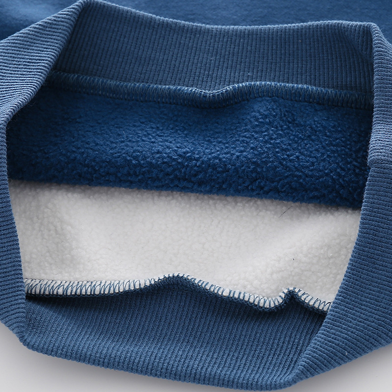 Long-Sleeved Children'S Fleece Cotton Pullover