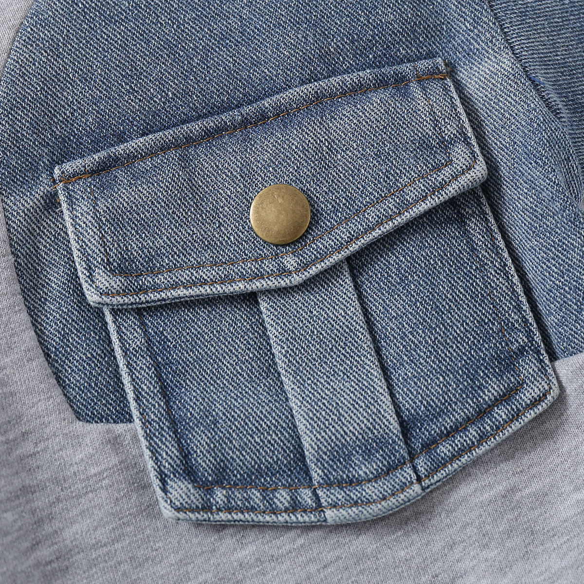 Spring Boys' Denim Spell Sleeve Sweater